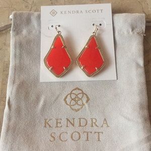 Kendra Scott Alex style red earrings
